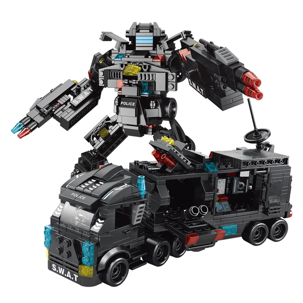 Warship / City Swat DIY Model Children Building Blocks Toy Set Desktop Ornament Warship / City Swat DIY Model Children Building Blocks Toy Set Desktop Ornament